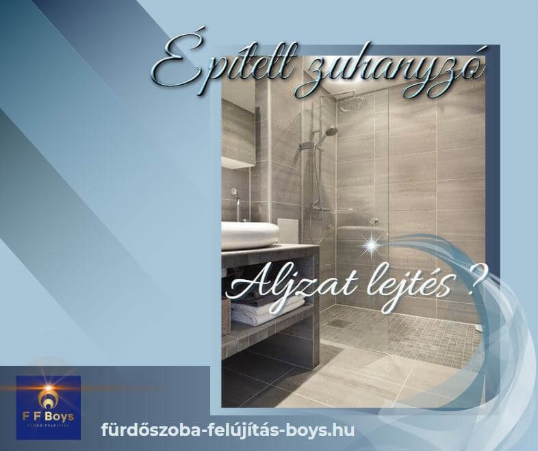 zuhanyzó aljzat lejtés