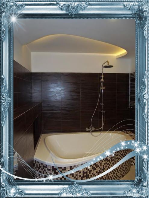 egyedi fürdőszoba álmennyezet