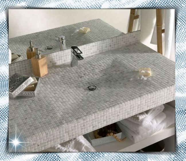 épített mosdótál, épített mosdópult