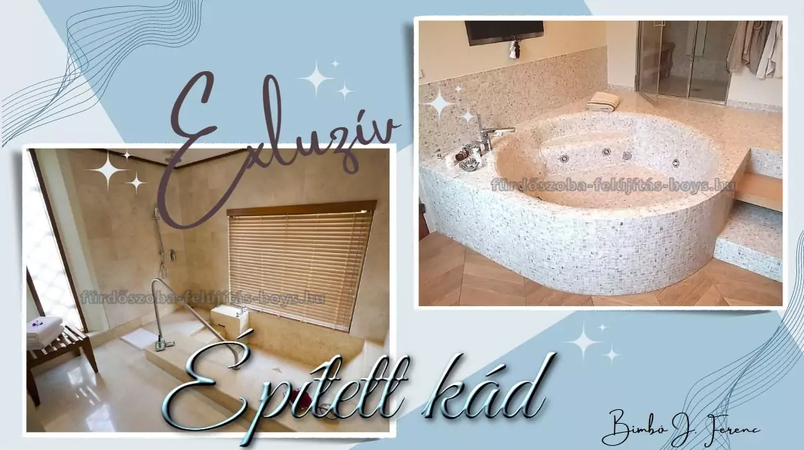 fürdőszoba épített kád készítés