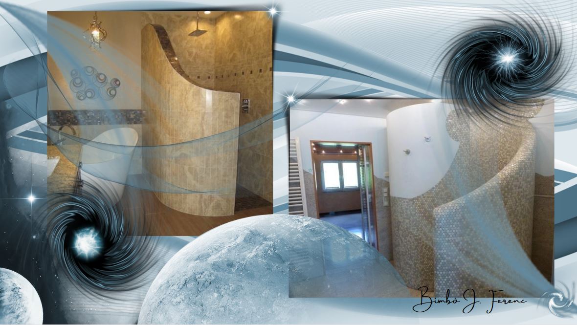 ívelt fürdőszoba fal