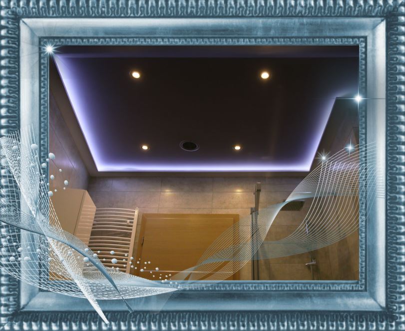 fürdőszoba felújítás mennyezet hangulatvilágítás