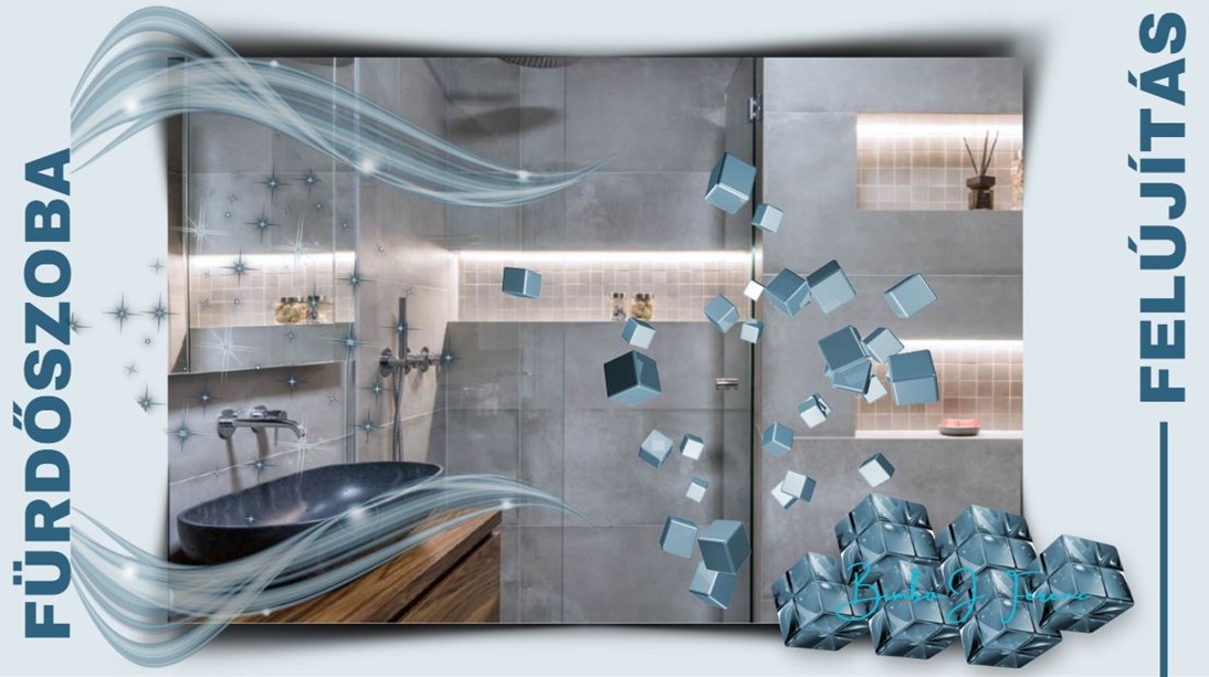 fürdőszoba felújítás polc dísz világítás