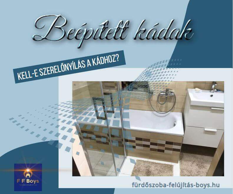 kád szerelő nyílás