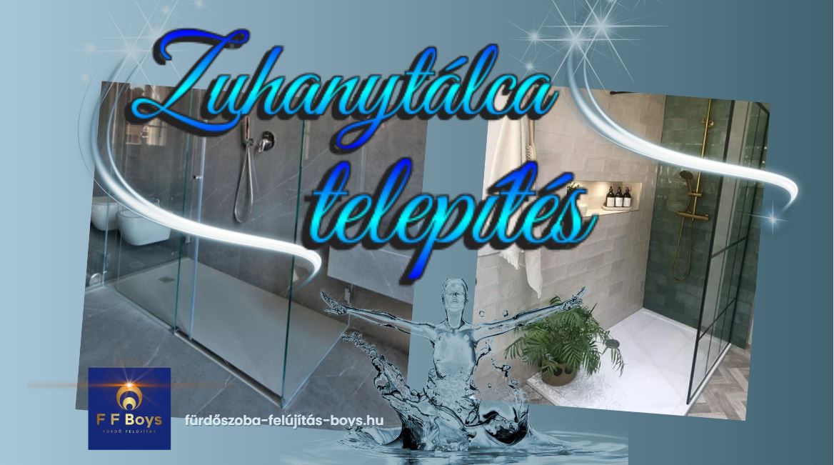 zuhanytálca telepítése