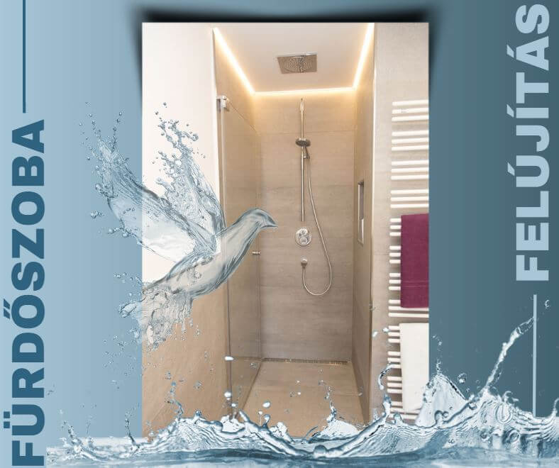 zuhanyzó mennyezet hangulatvilágítás